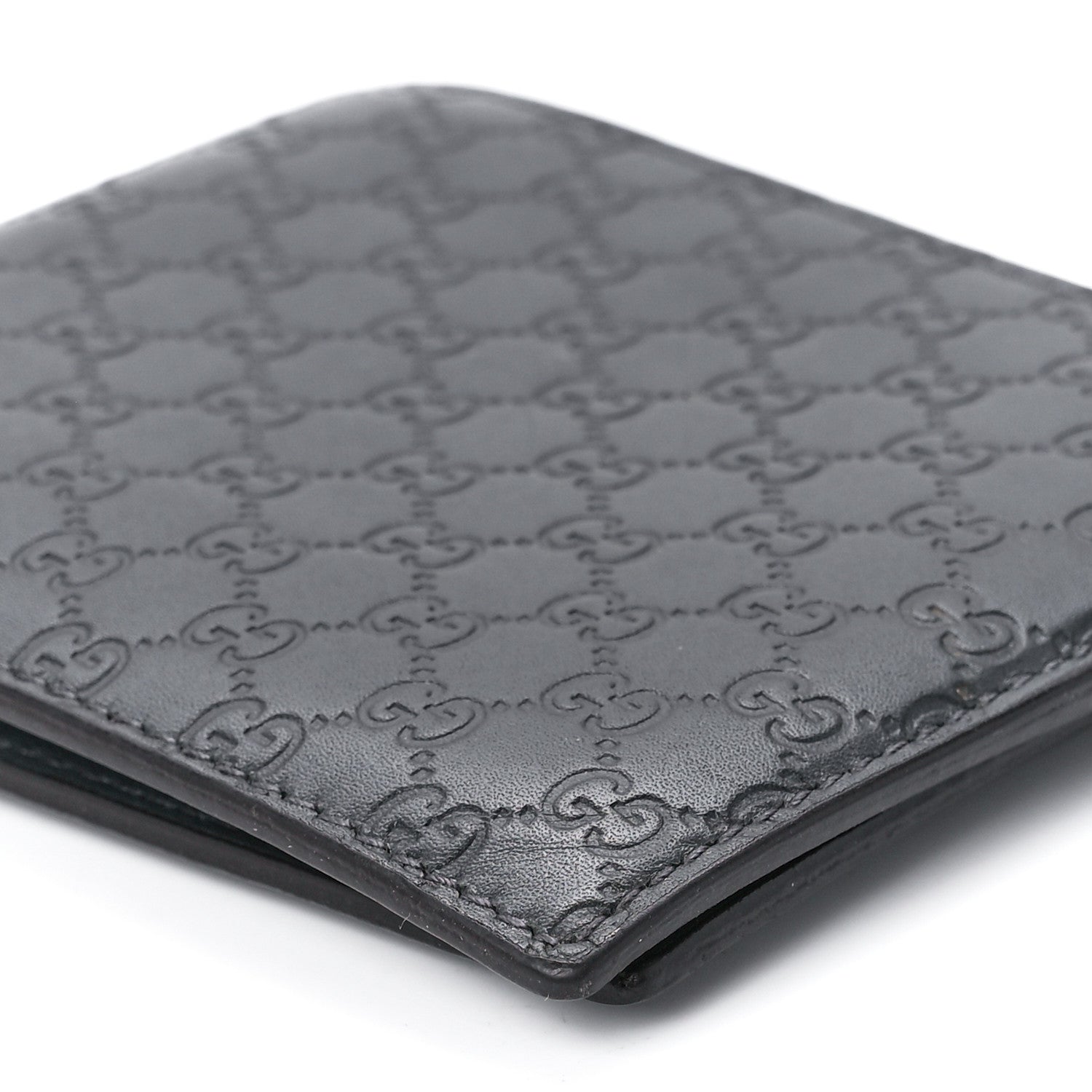 Gucci Guccissima Avel Bi-Fold Wallet Gray 13 of 14