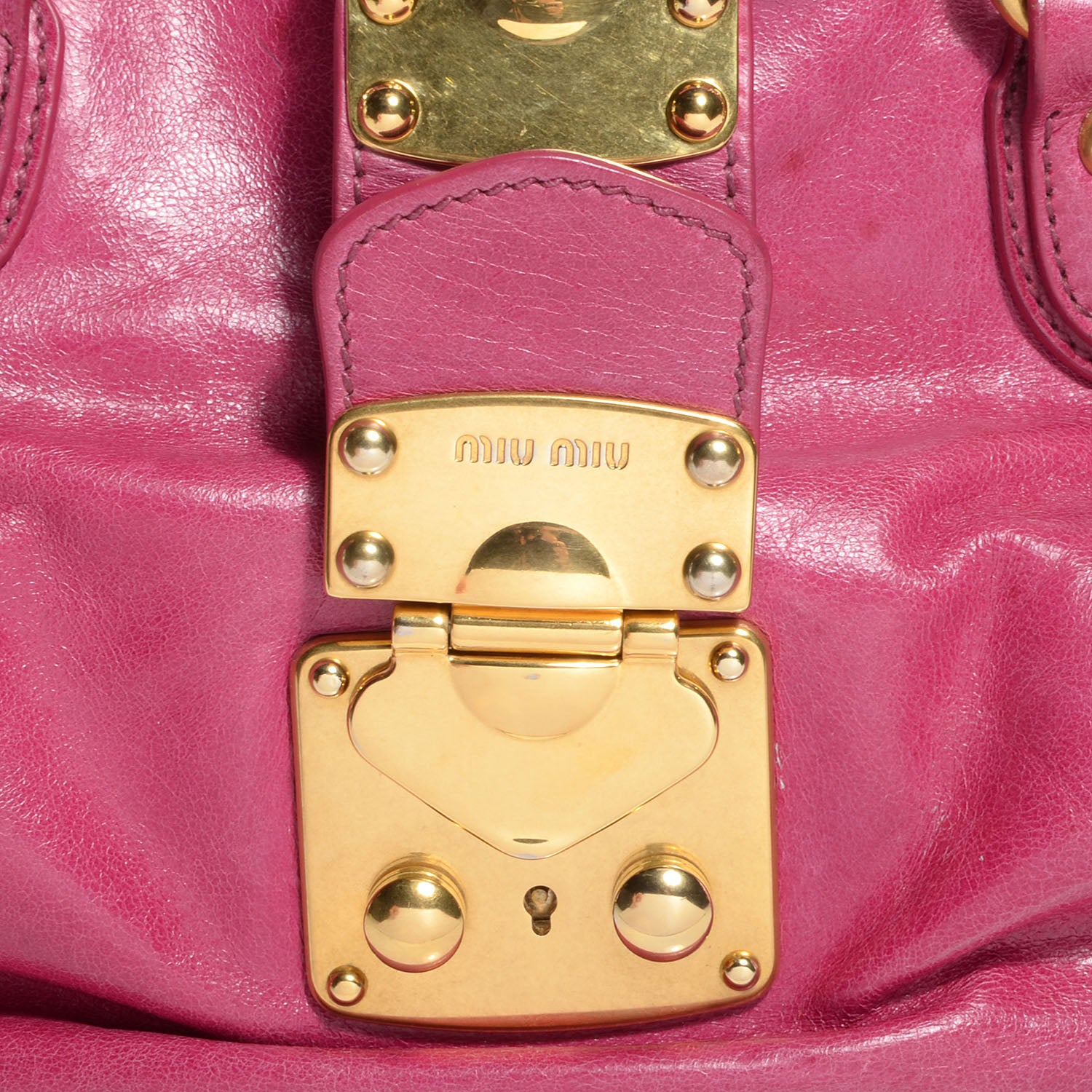 Miu Miu Vitello Lux Mini Bow Bag Rosa 10 of 10