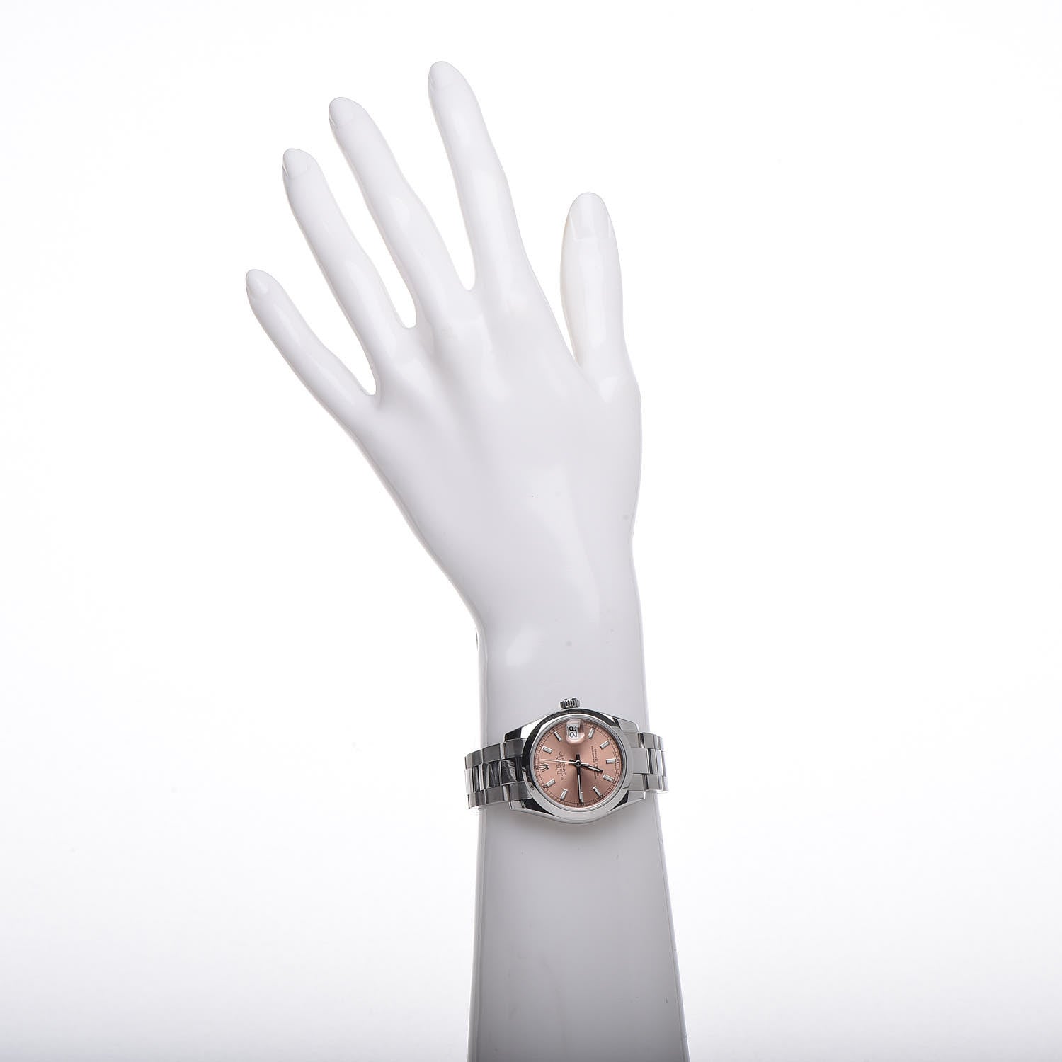 Rolex Stainless Steel 31mm Oyster Perpetual Datejust Watch Pink 178240 2 of 7