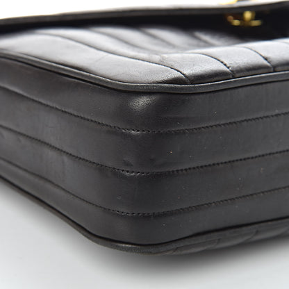 Chanel Lambskin Vertical Quilted Flap Camera Case Black 19 of 21