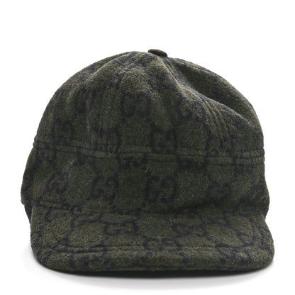 Gucci Covered Wool GG Monogram Tassel Cap L Green Blue 3 of 10