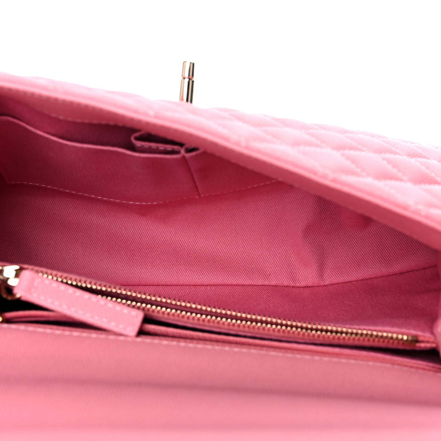Chanel Caviar Quilted Small Coco Handle Flap Pink 4 of 12