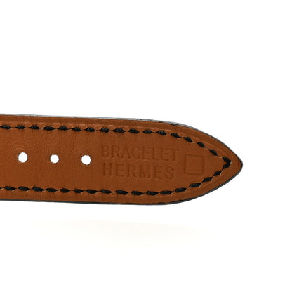 Hermes Shiny Alligator Heure H Hour Watch 30mm Strap Black 3 of 3