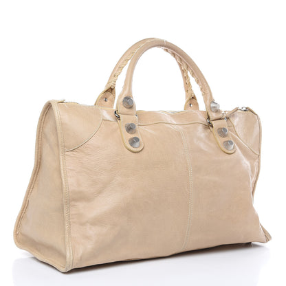 Balenciaga Agneau Giant 21 Silver Hardware Work Sahara 3 of 16