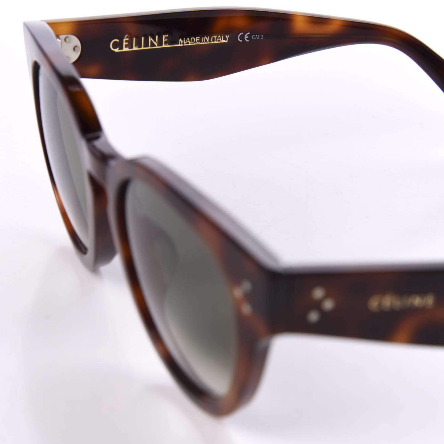 Celine Acetate Sunglasses CL41061/F/S Tortoise Shell 5 of 7