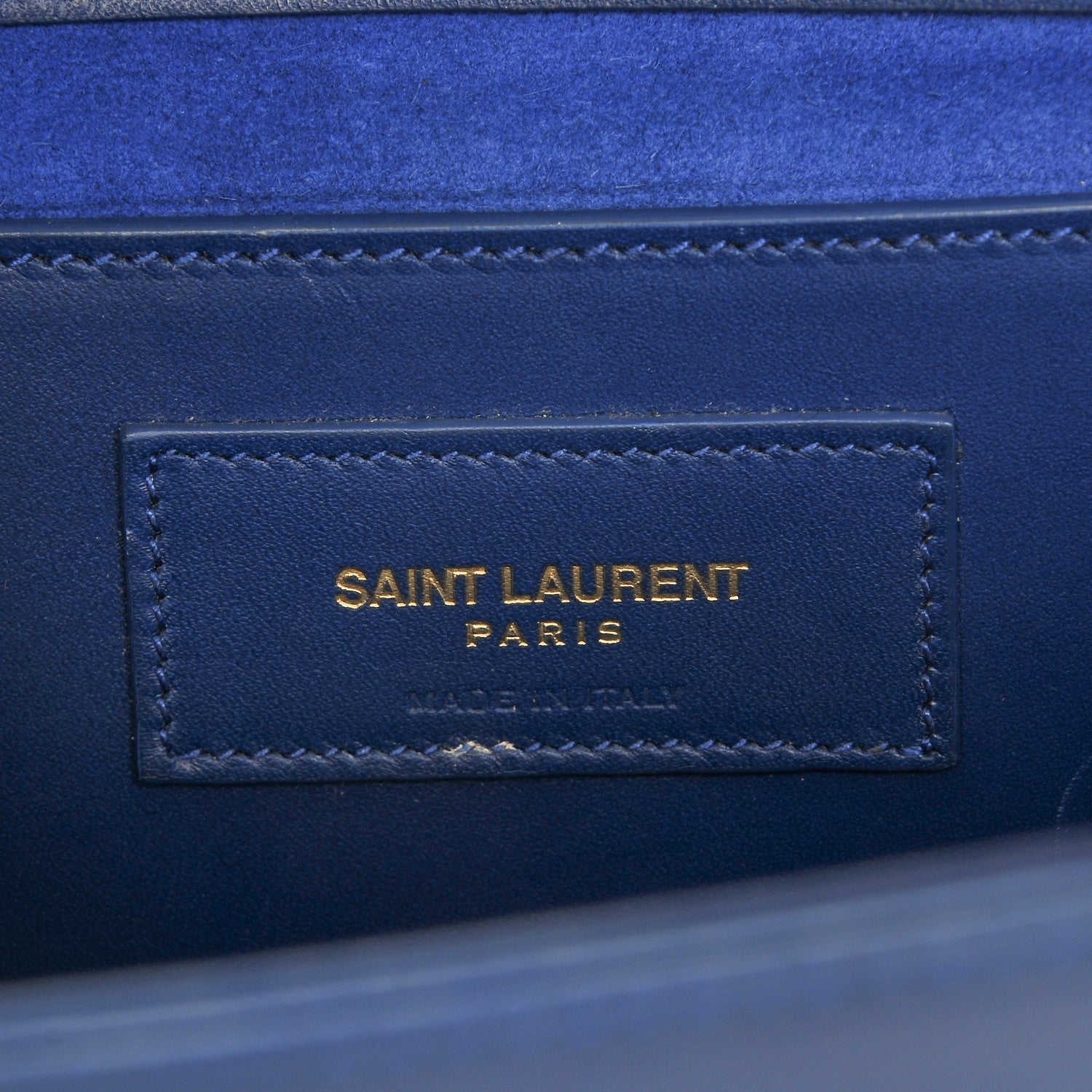 Saint Laurent Smooth Calfskin Medium Classic Monogram Kate Tassel Satchel Royal Blue 8 of 8