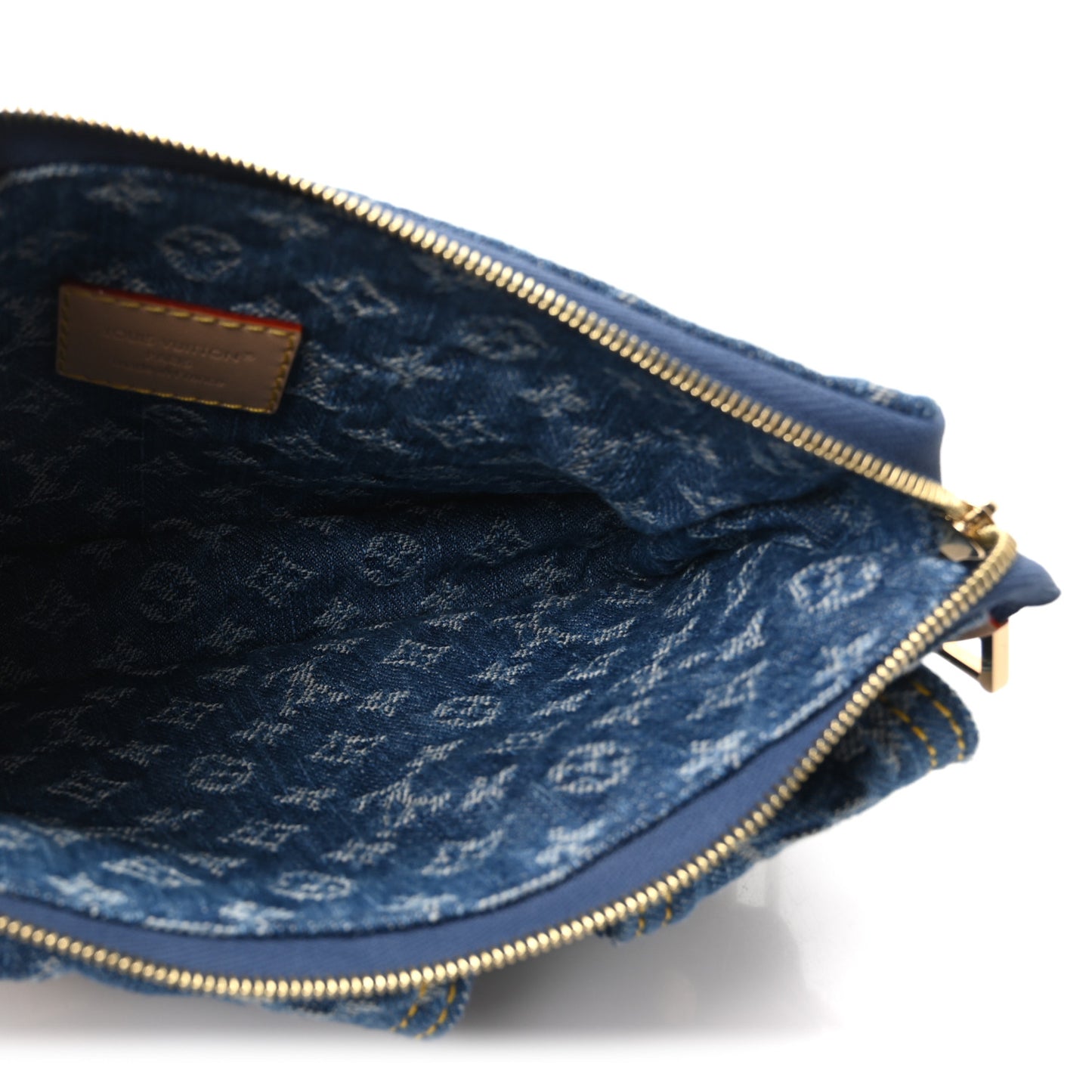 Monogram Denim Pochette Accessories Cargo Blue