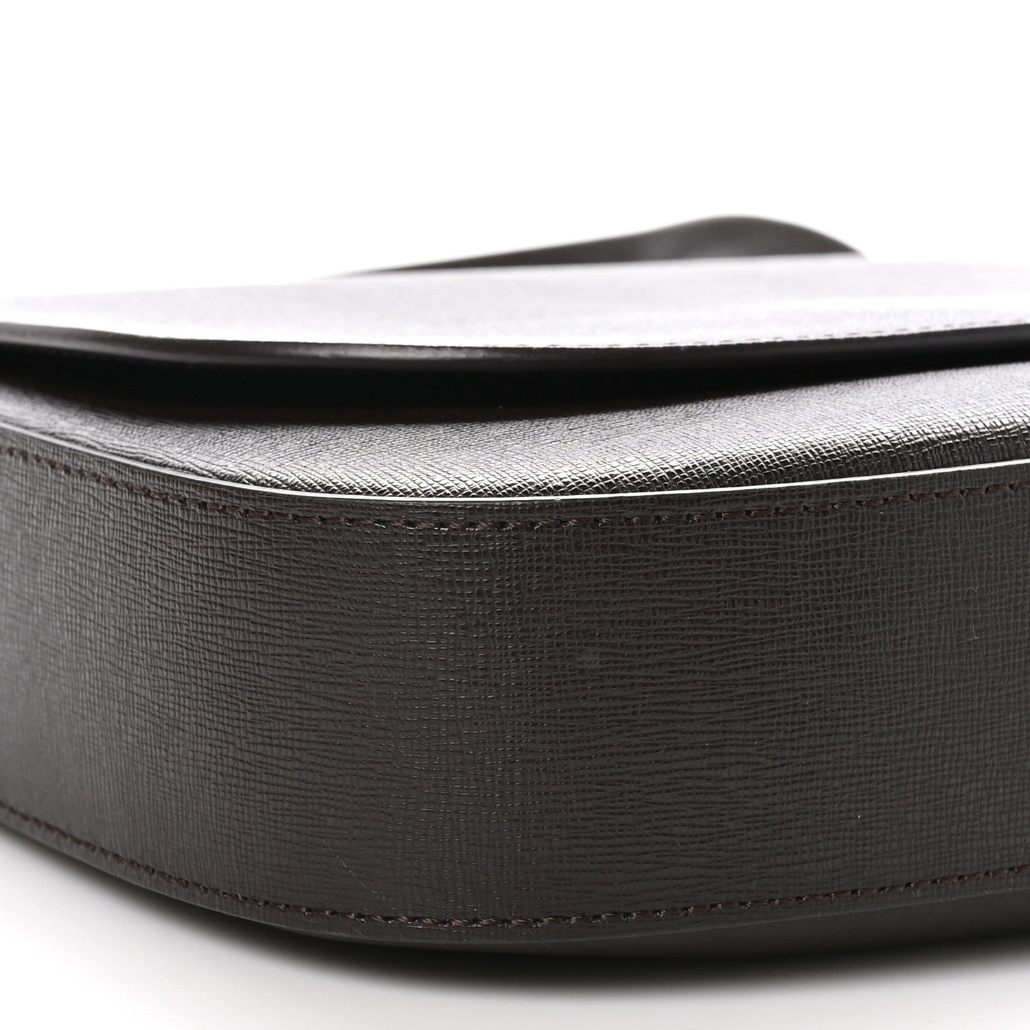 Mansur Gavriel Calfskin Flap Crossbody Bag Dark Brown 8 of 10