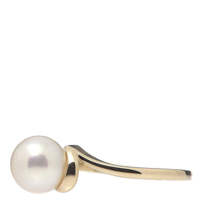 Mikimoto 14K Yellow Gold Akoya Pearl 7mm Ring 52 6 3 of 5
