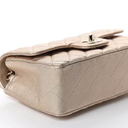 Chanel Metallic Lambskin Quilted Mini Rectangular Flap Gold 6 of 11