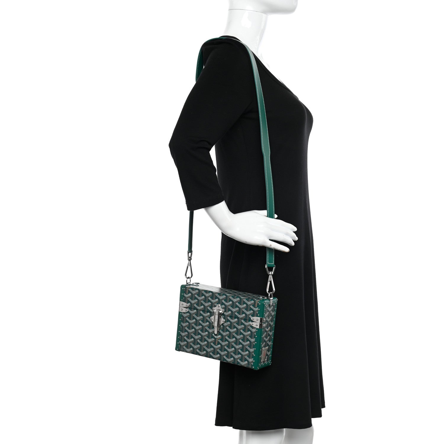 Goyard Goyardine Cassette Trunk Bag Green 2 of 9