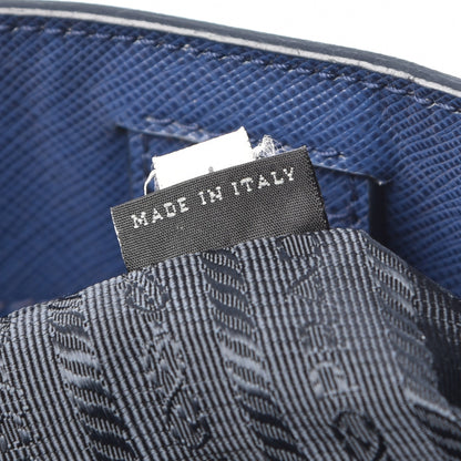 Prada Saffiano Lux Large Tote Bluette 7 of 10