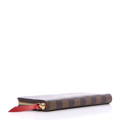 Louis Vuitton Damier Ebene Clemence Wallet Cherry 4 of 8