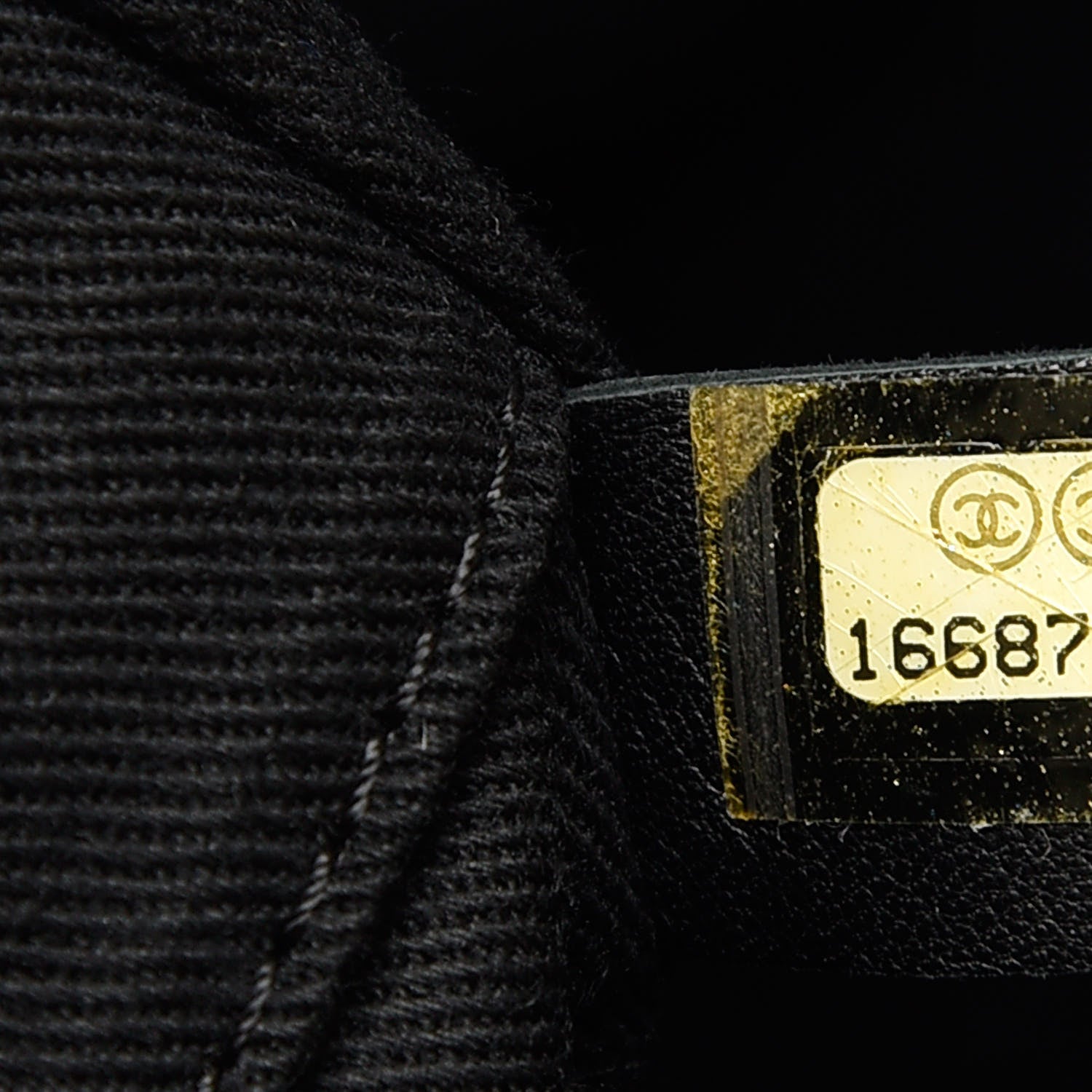 Chanel Canvas Small Deauville Tote Beige Black 9 of 10