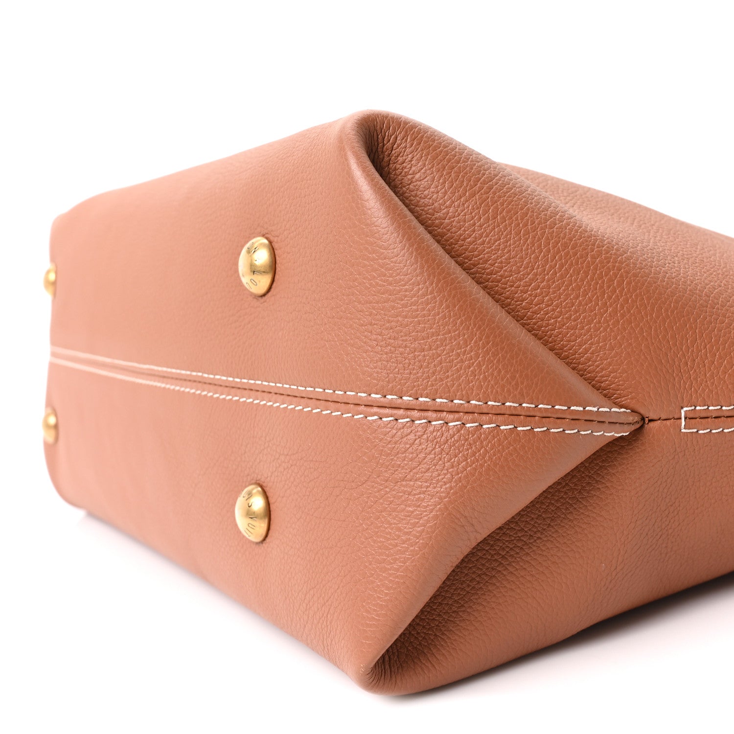 Louis Vuitton Grained Calfskin Low Key Cabas MM Cognac 9 of 9