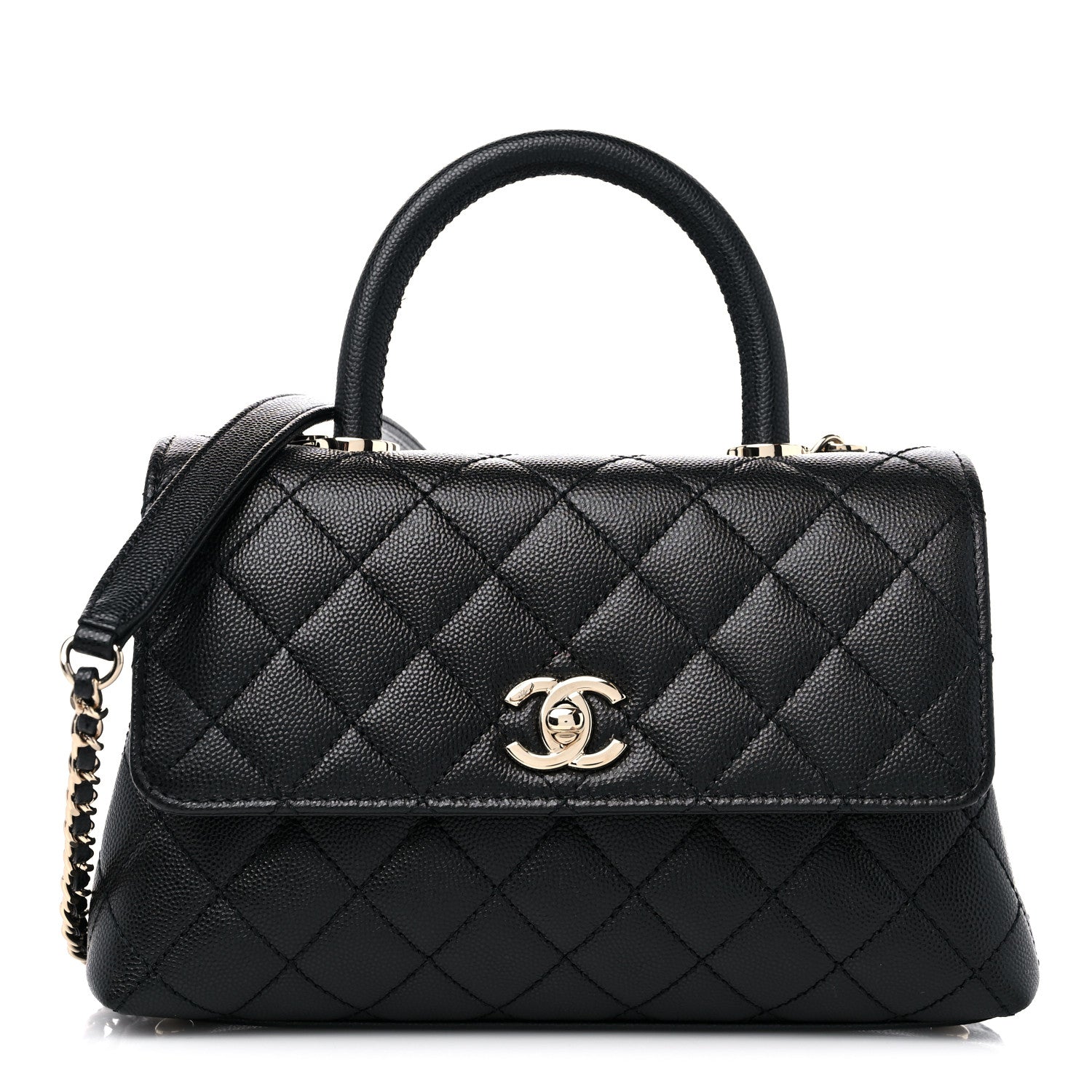 Chanel Caviar Quilted Mini Coco Handle Flap Black 1 of 10