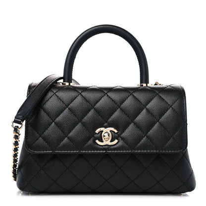 Chanel Caviar Quilted Mini Coco Handle Flap Black 1 of 10