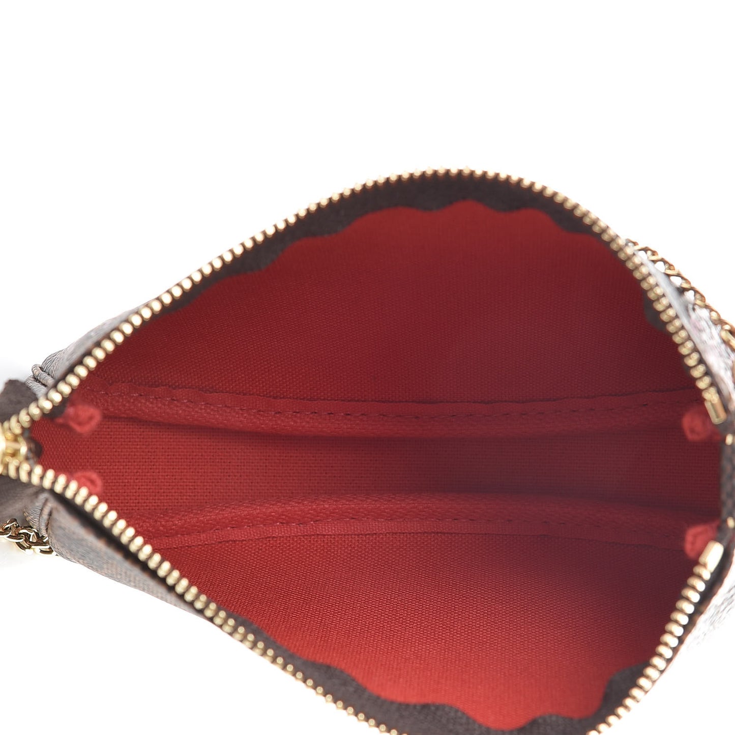 Damier Ebene 2019 Christmas Animation Mini Pochette Accessories Red