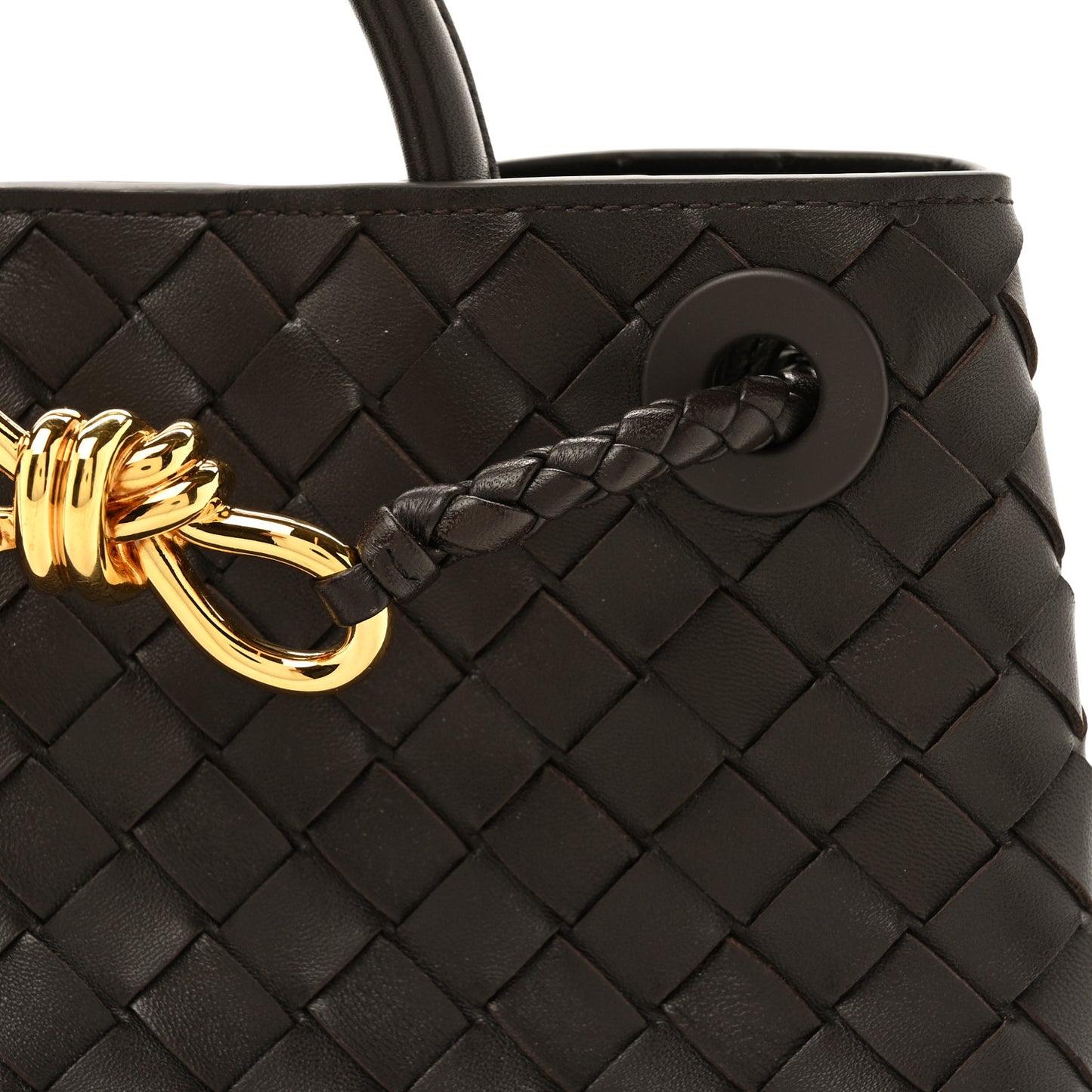 Nappa Intrecciato Small Andiamo Shoulder Bag Fondant