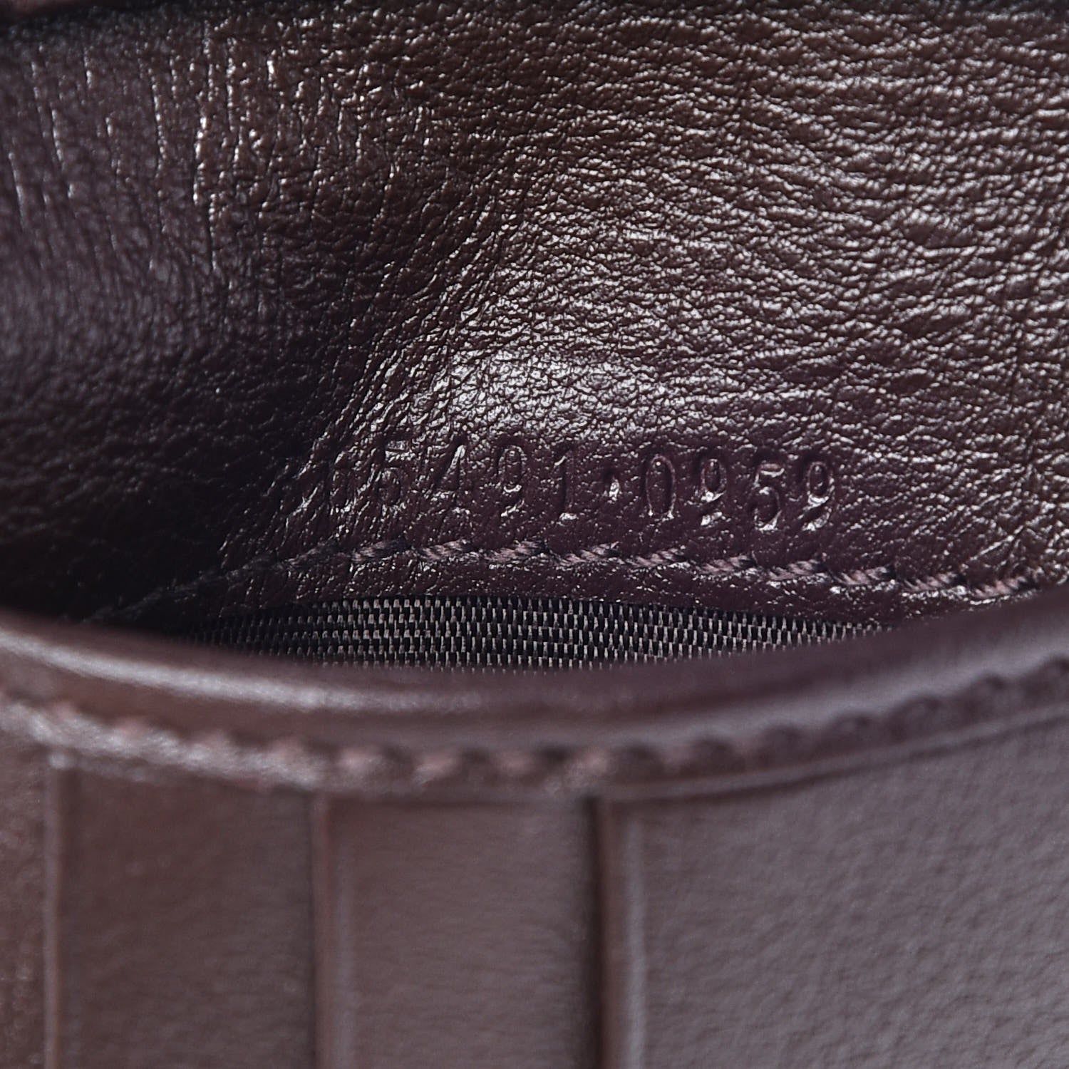 Gucci Guccissima Web Bi-fold Wallet Dark Brown 7 of 7