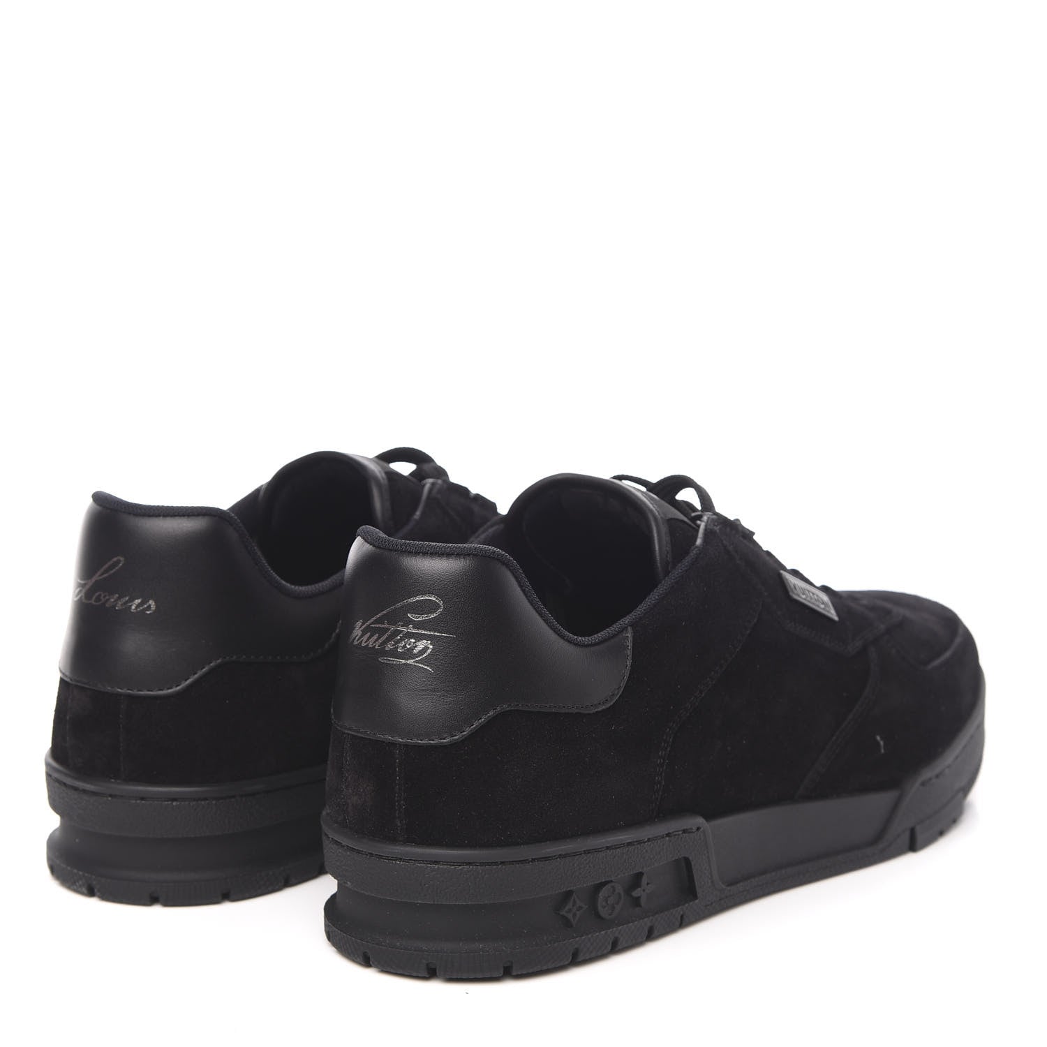 Louis Vuitton Suede Uniform Sneakers 9.5 Black 4 of 9