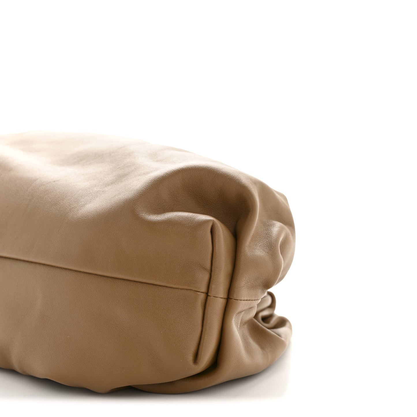 Smooth Butter Calf The Pouch Oversized Clutch Cammello