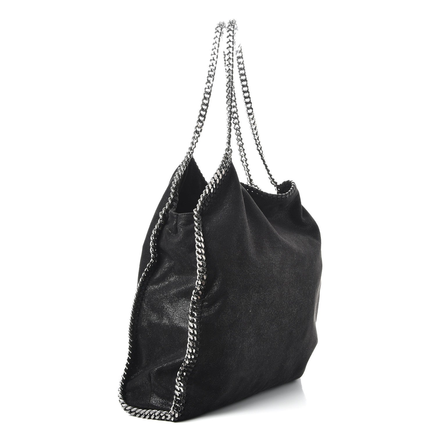 Stella McCartney Shaggy Deer Big Falabella Tote Black 4 of 9