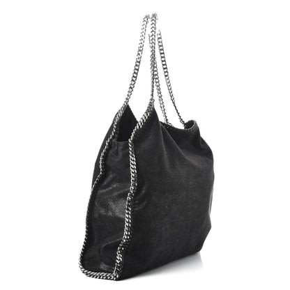 Stella McCartney Shaggy Deer Big Falabella Tote Black 4 of 9