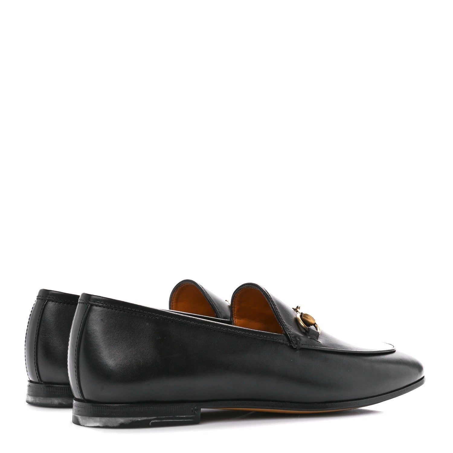 Gucci Calfskin Womens Jordaan Loafers 38 Black 4 of 9