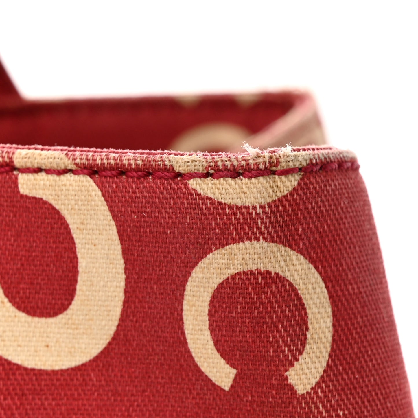 Canvas 31 Rue Cambon Beach Tote Red