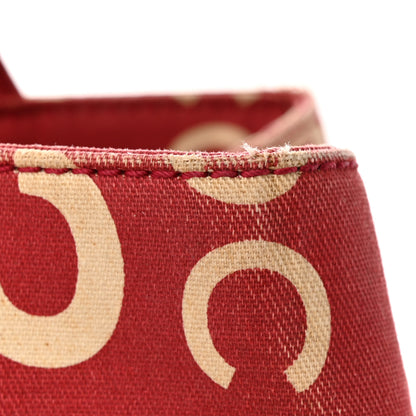 Chanel Canvas 31 Rue Cambon Beach Tote Red 10 of 14