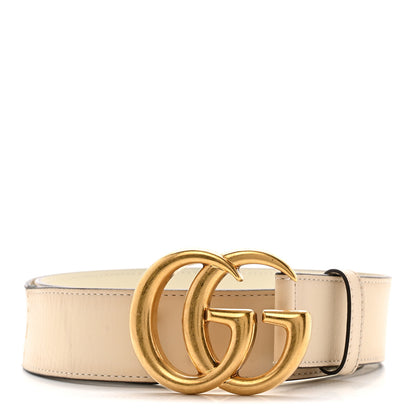 Gucci Calfskin Double G 40mm Belt 85 34 Mystic White 1 of 9