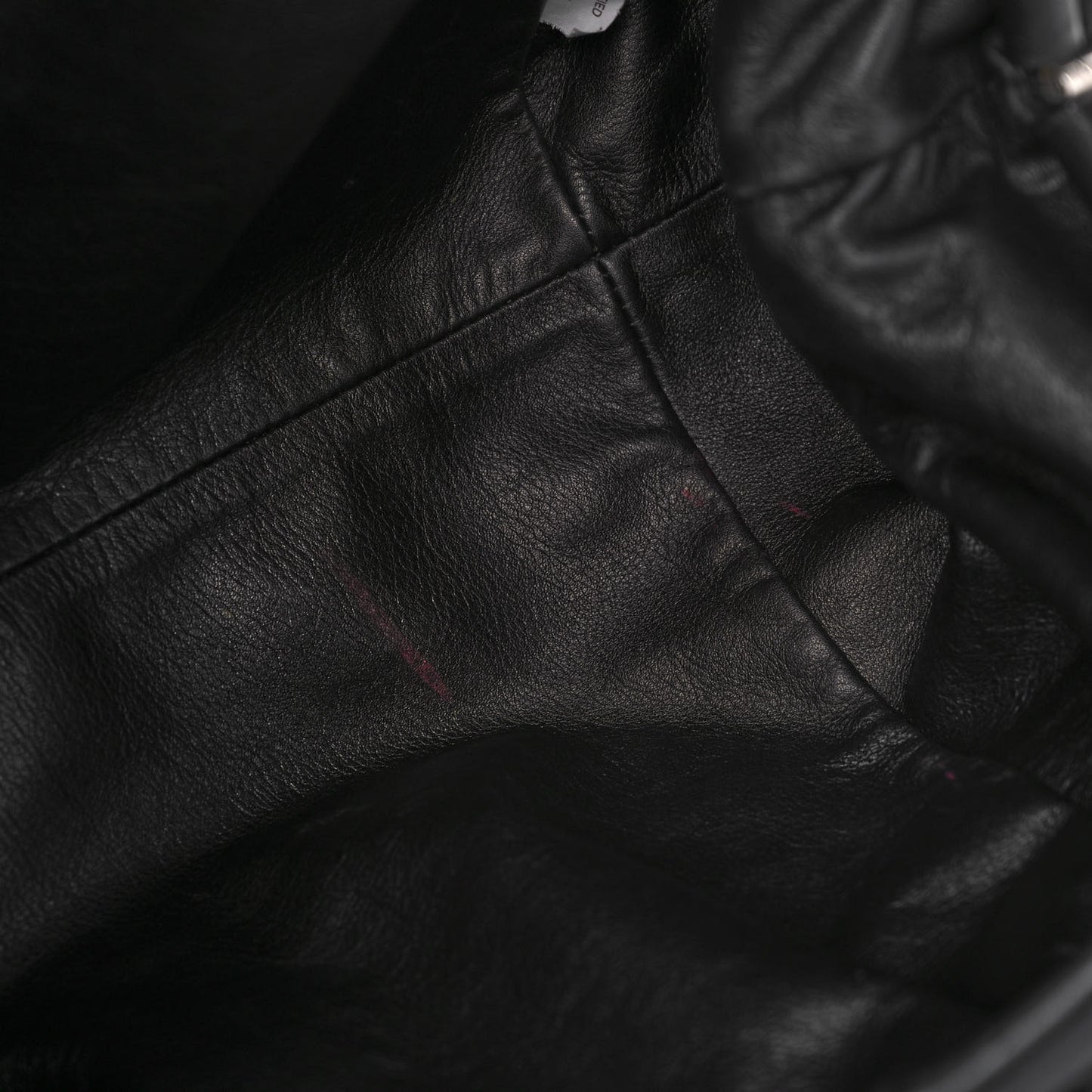 Smooth Butter Calf The Pouch Oversized Clutch Black