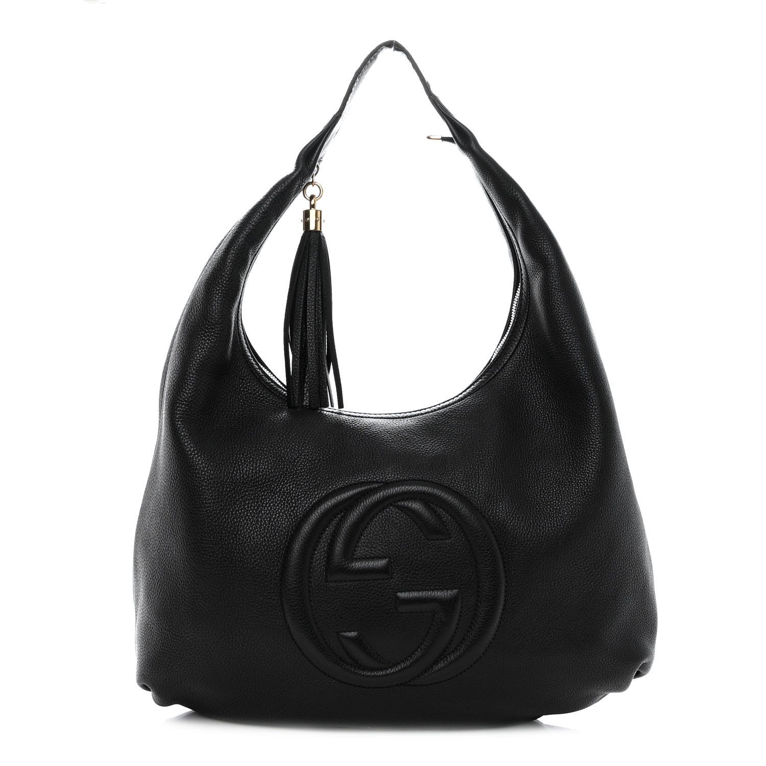 Gucci Pebbled Calfskin Soho Hobo Black 1 of 11