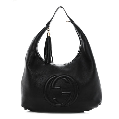 Gucci Pebbled Calfskin Soho Hobo Black 1 of 11