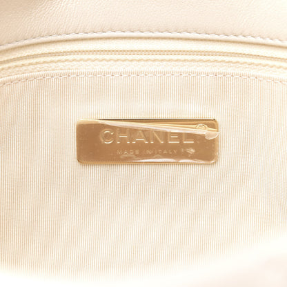 Chanel Lambskin Quilted Medium 19 Flap Light Beige 6 of 10
