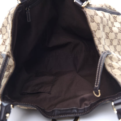 Gucci Monogram Large D Gold Hobo Dark Brown 5 of 10