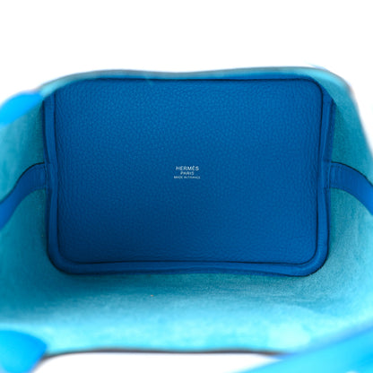 Hermes Taurillon Clemence Picotin Lock 18 PM Bleu Zanzibar 5 of 10