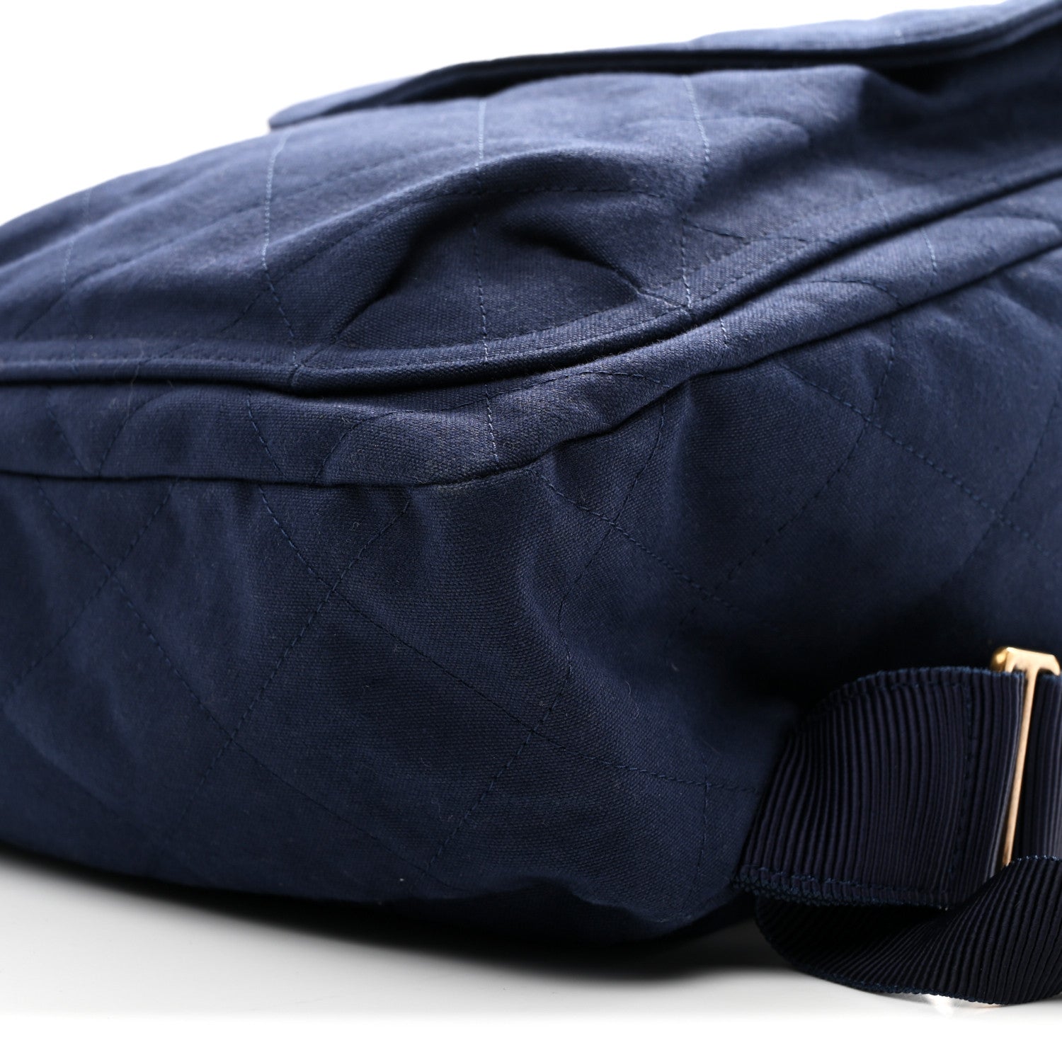 Chanel Canvas Double Waist Bag Backpack Blue 14 of 16