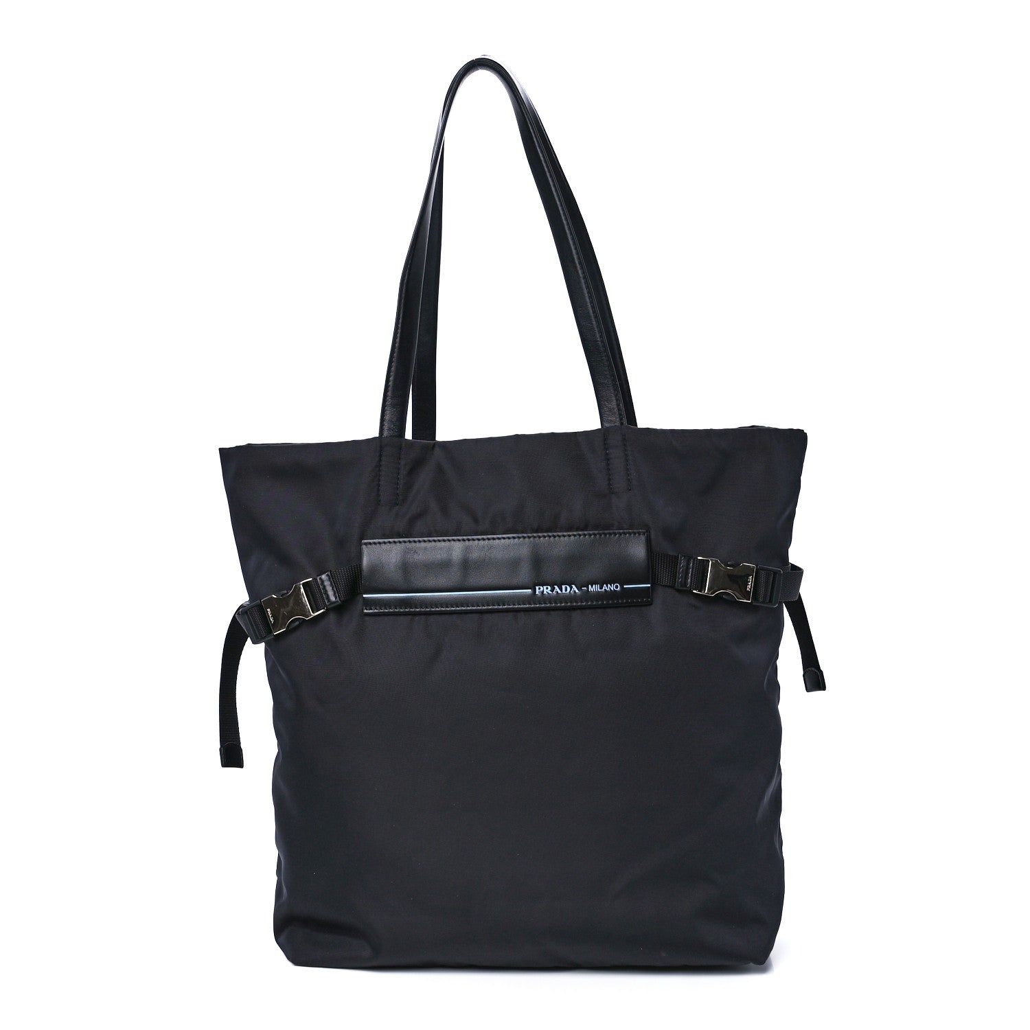 Prada Tessuto Soft Calf Nylon Tote Black 1 of 11