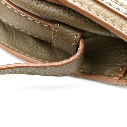 Chloe Grained Calfskin Small Marcie Saddle Bag Anchor Grey 15 of 18