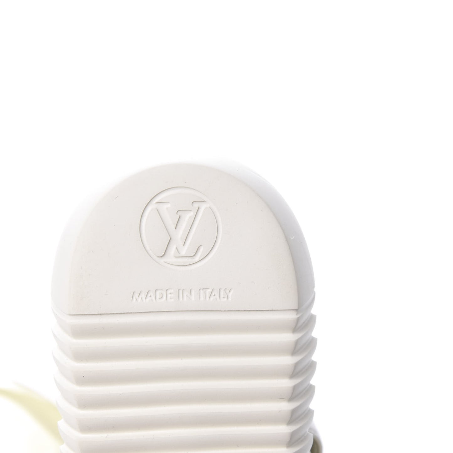 Patent Monogram LV Bahia Brazil Sandal 38 White