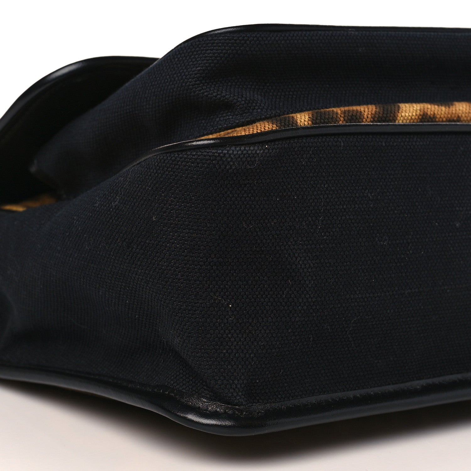 Saint Laurent Smooth Calfskin Canvas Leopard Print Medium Niki Chain Satchel Light Natural 9 of 10