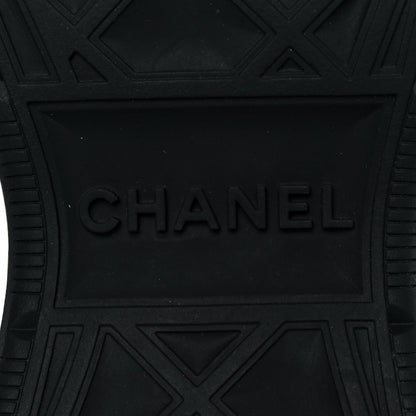 Chanel Velvet Calfskin Mixed Fibers CC Sneakers 36 Black 6 of 8