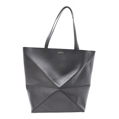 Loewe Shiny Calfskin Large Puzzle Fold Tote Dark Grey 1 of 9