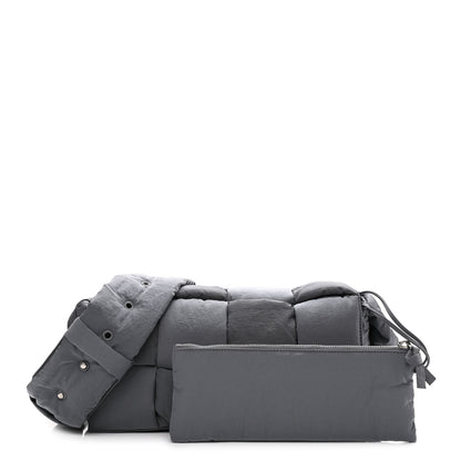 Bottega Veneta Nylon Intrecciato Padded Tech Cassette Bag Thunder 1 of 14