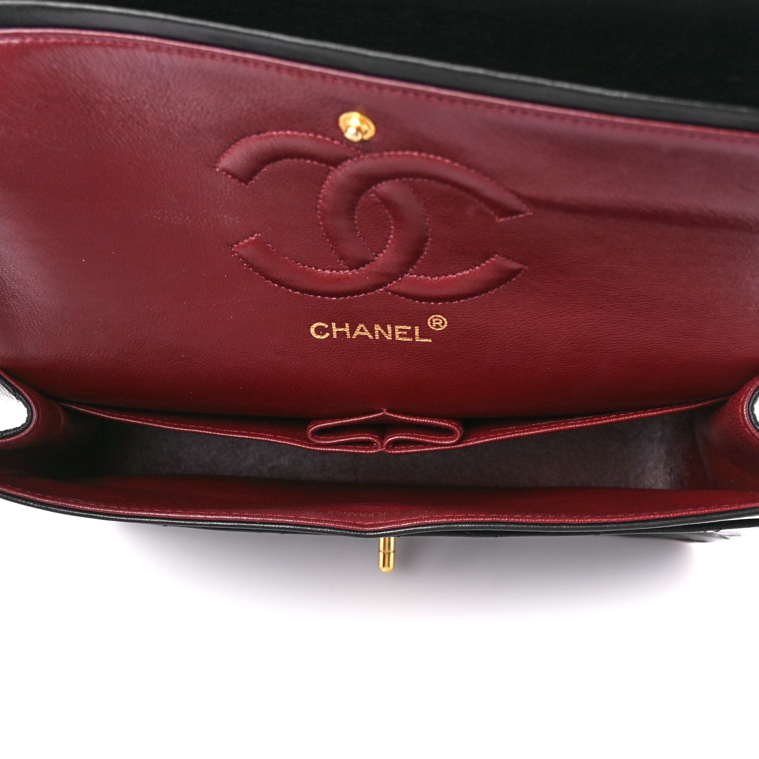 Chanel Lambskin Quilted Medium Double Flap Black 5 of 11