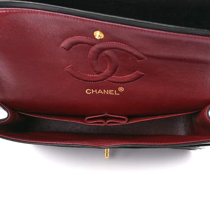 Chanel Lambskin Quilted Medium Double Flap Black 5 of 11
