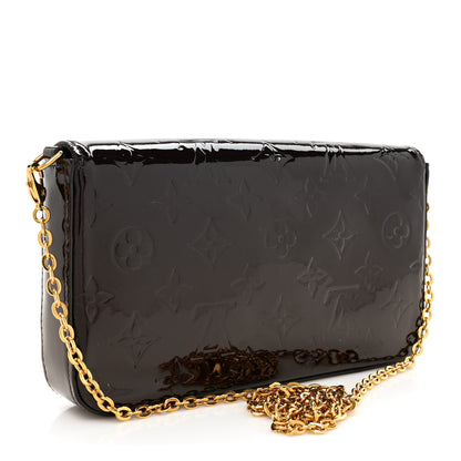 Louis Vuitton Vernis Pochette Felicie Chain Wallet Amarante 4 of 16