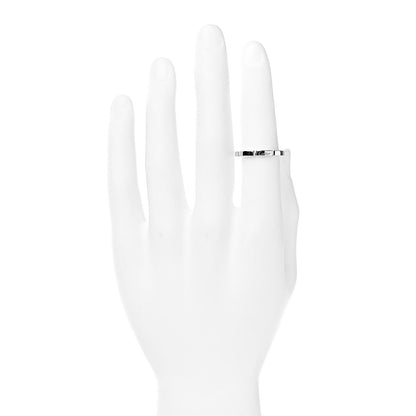 Cartier 18K White Gold 2.5mm Maillon Panthere Wedding Band Ring 61 9.5 2 of 5